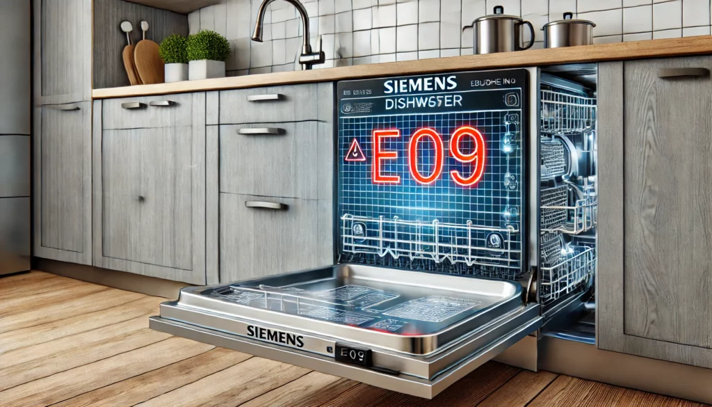 siemens vaatwasser inbouw storing e09