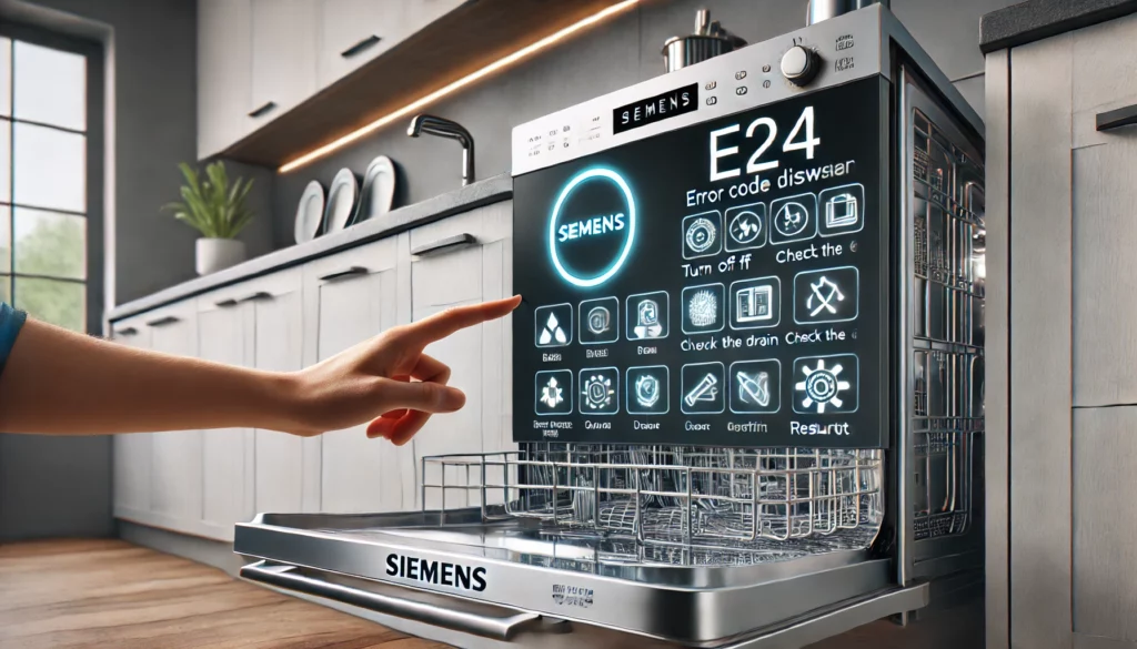 siemens vaatwasser e24 resetten