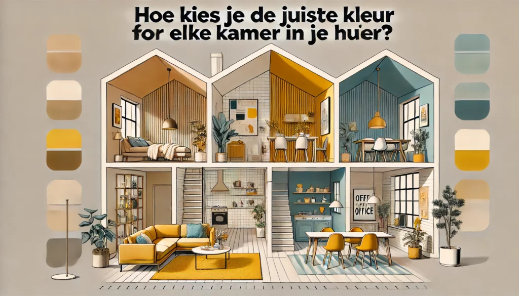 Hoe kies je de juiste kleur voor elke kamer in je huis